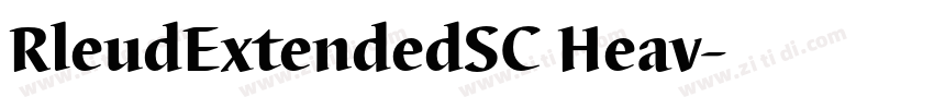 RleudExtendedSC Heav字体转换